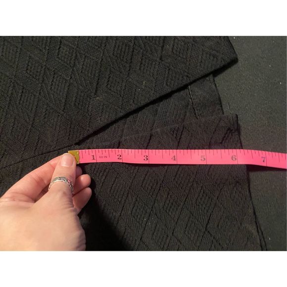 St. John Black Textured Knit Mini Skirt Stretch Size 4 - Picture 6 of 14